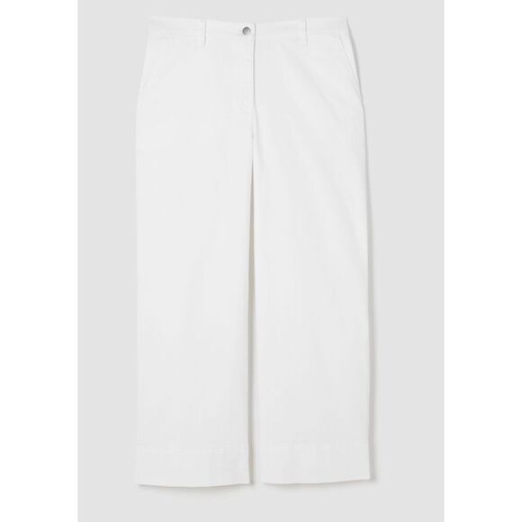 Eileen Fisher white crop stretch cotton jean size large - Picture 1 of 10